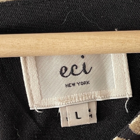 Eci Whimsical Witchy Gold Velvet Burnout Dress Sultry Flare Sleeve Dark Boho L - Picture 7 of 9